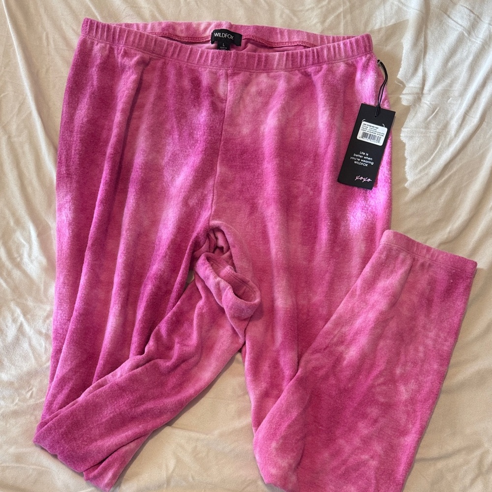 Wildfox Women’s Large Pink Sweatpants NWT